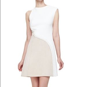 3.1 Phillip Lim
Suede/Crepe Asymmetric Stitched Dress
